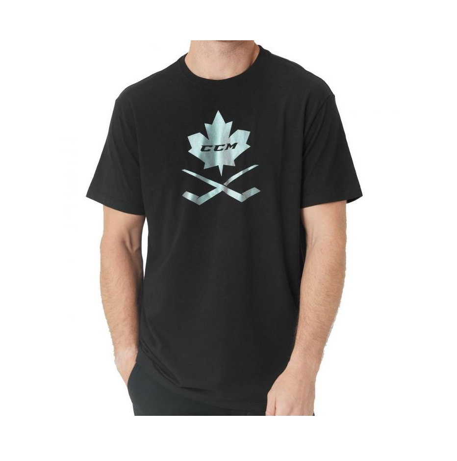 CCM Tričko CCM Blackout Leaf Tee SR